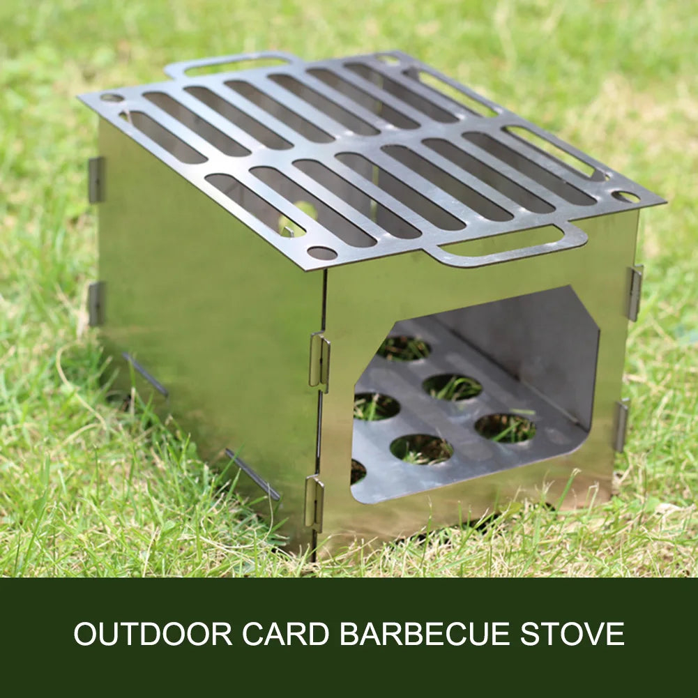 Foldable BBQ Grill Stove Stainless Steel